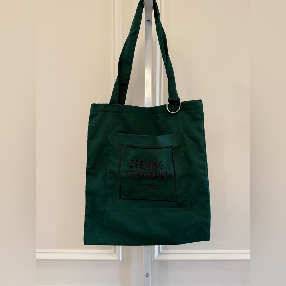 Opening Ceremony Olive Green Canvas Bag